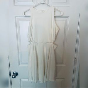 White Flair Mini Dress